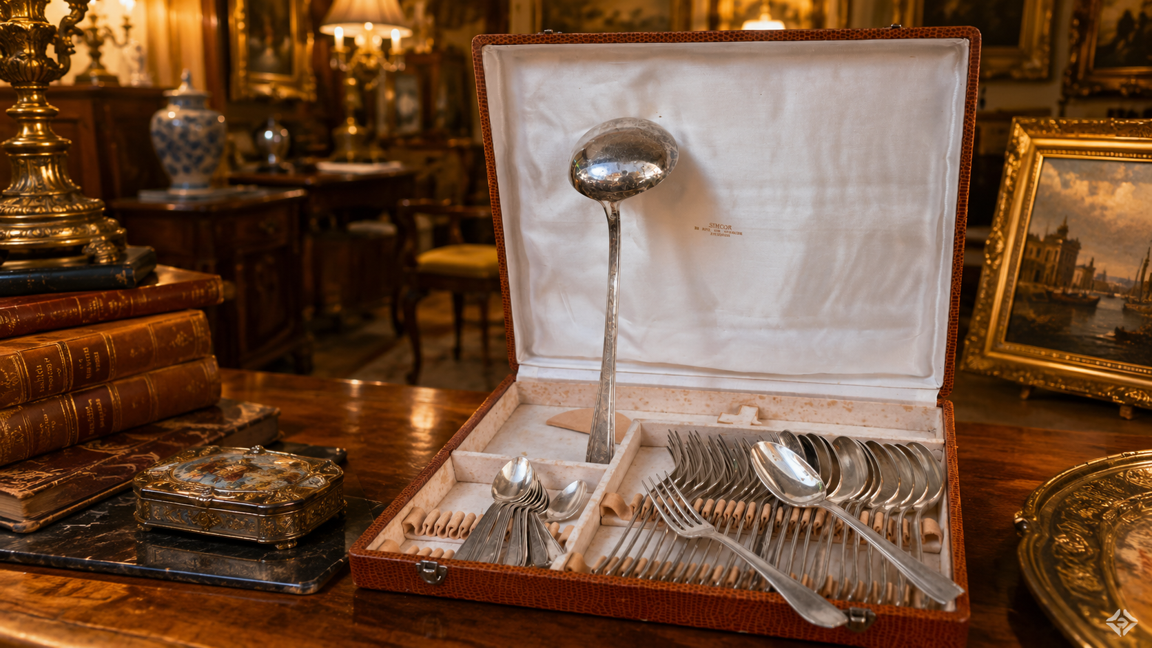 Ménagère en coffret - La Maison des Antiquaires à Pau