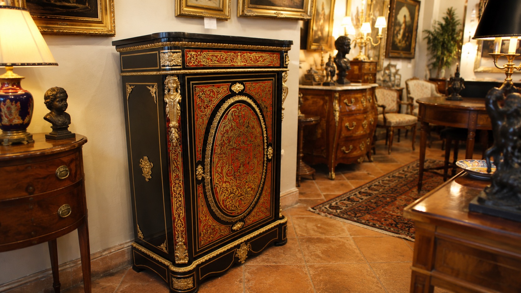 Meuble à hauteur d’appui Boulle - La Maison des Antiquaires à Pau