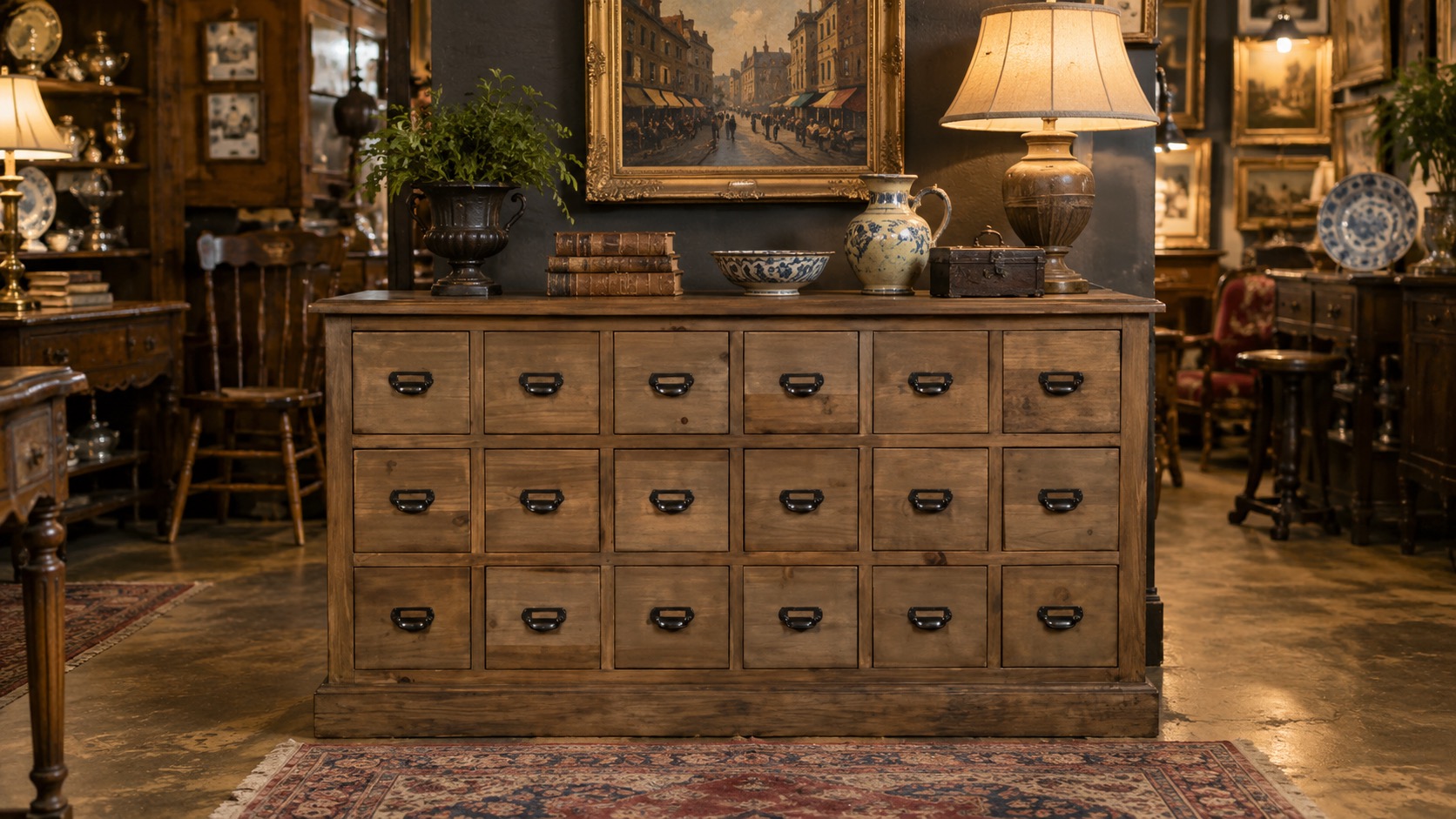 Meuble d’herboriste - La Maison des Antiquaires à Pau