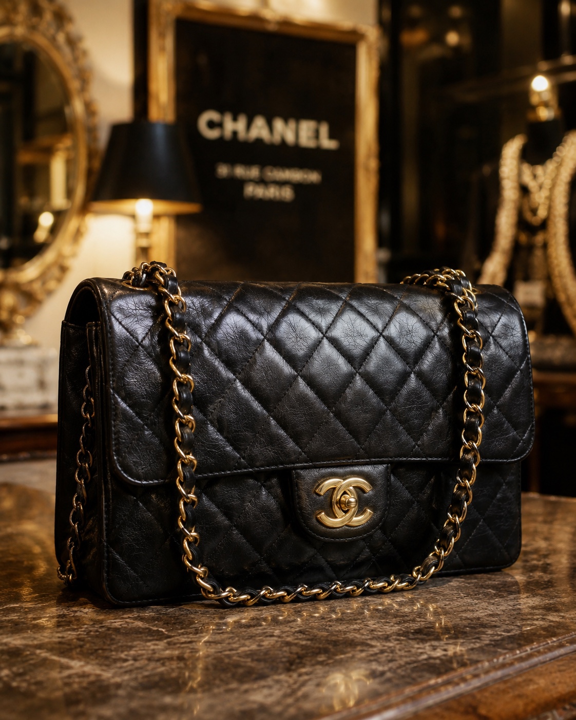 Sac Chanel vintage matelassé - La Maison des Antiquaires à Pau